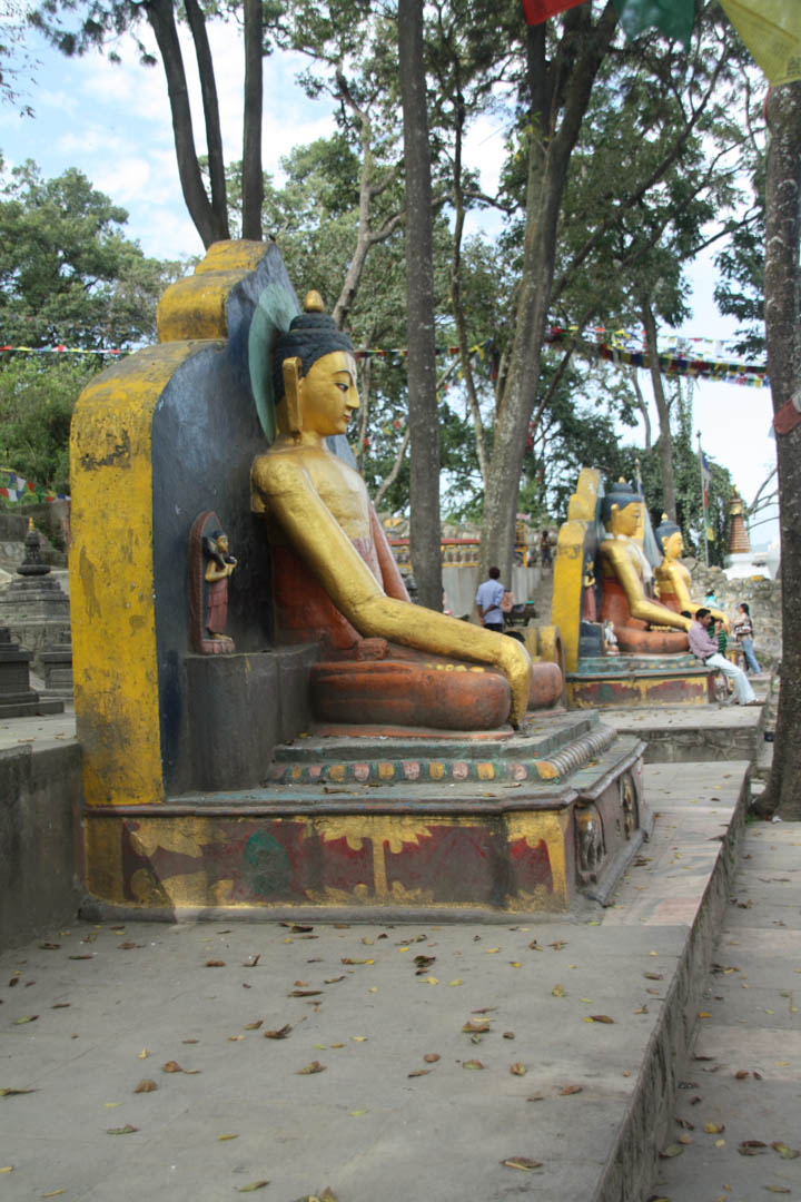 Drei goldene Buddhas
