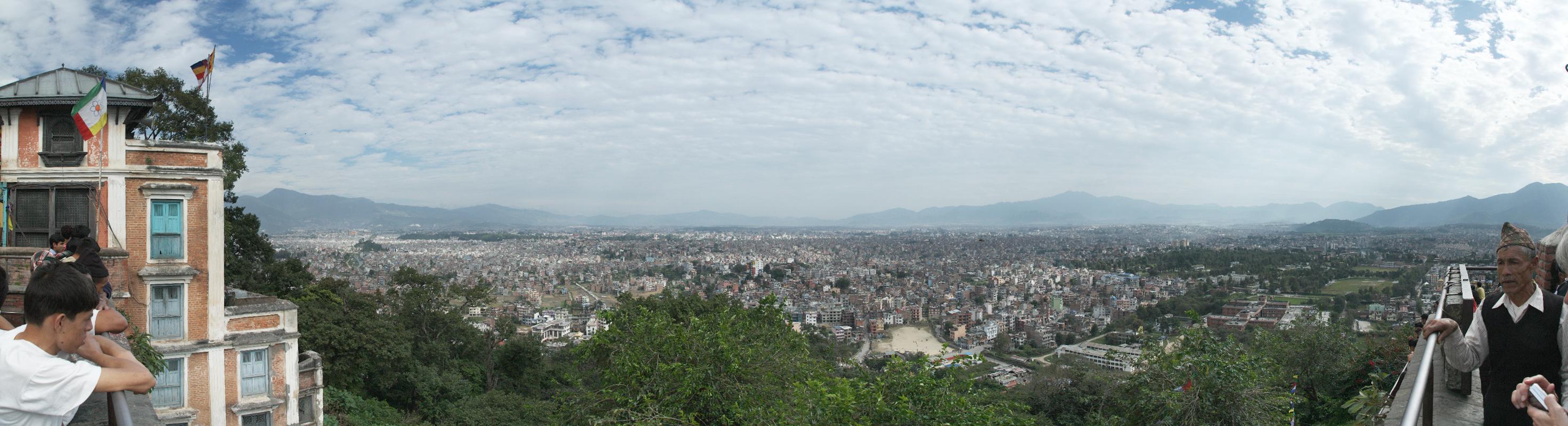 Aussicht vom Monkey Temple über Kathmandu